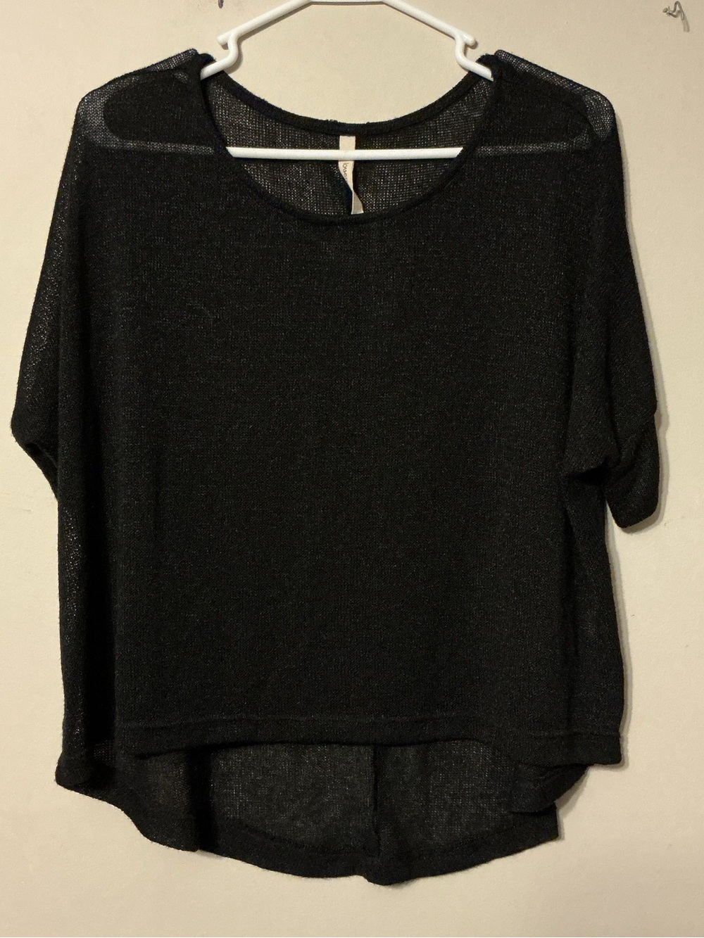 Love Marks Black Sheer Top